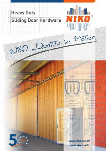 Cover of Sliding Door Fittings Leaflet