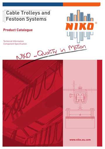 Cover of Cable Trolleys & Festoon Systems Catalogue